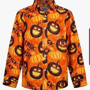Kids Halloween Pumpkin Shirt